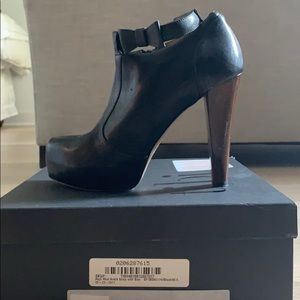 Tibi Black Old Lux Bootie